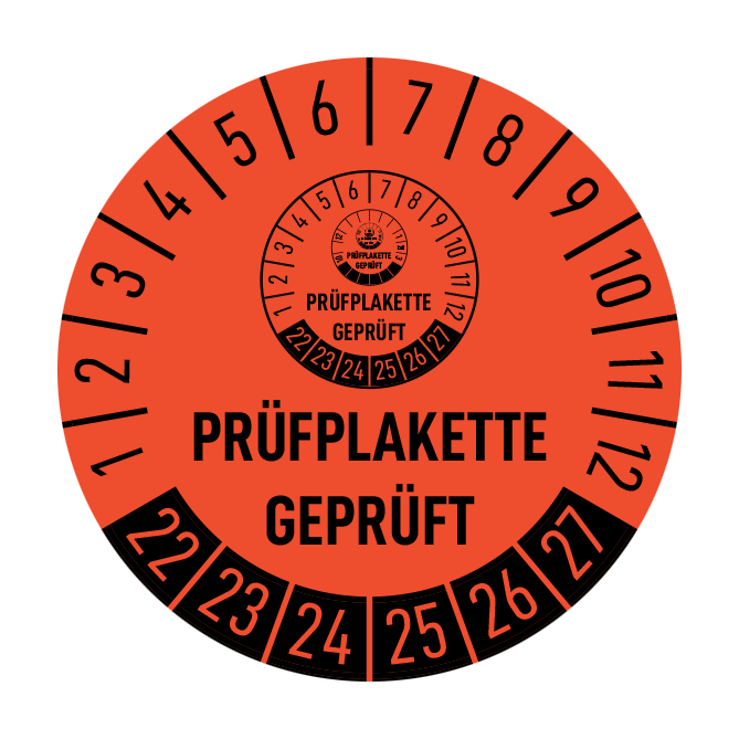 Aufkleber 10 Prüfplaketten 10er Set Prüfplakette geprüft pr10155 17